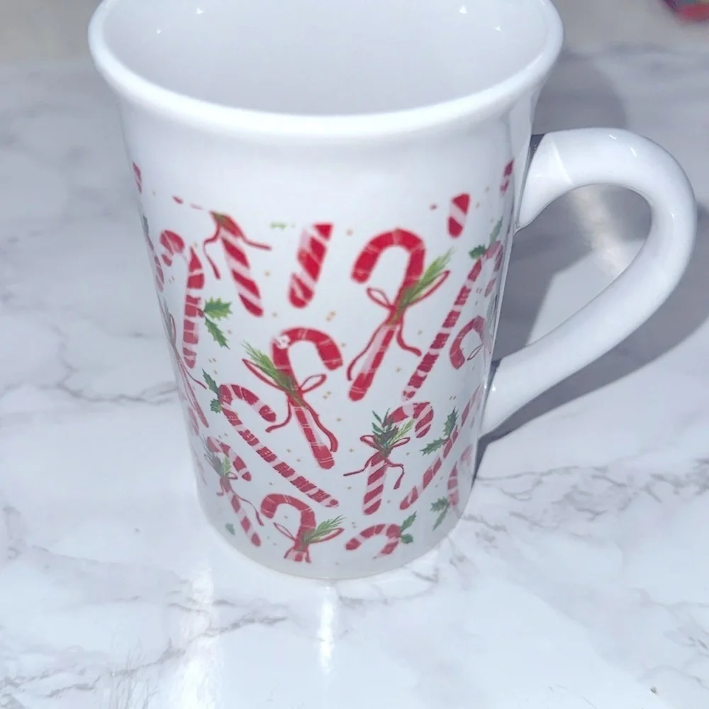 Festive Christmas Candy Cane Mug